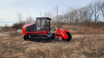 New Fecon Mulching Tractor working in field